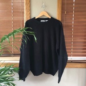 Vintage oversized black sweater